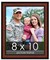 Photo Size Simple Brown Picture Frame - UV Acrylic, Foam Board Backing, Hanging Hardware